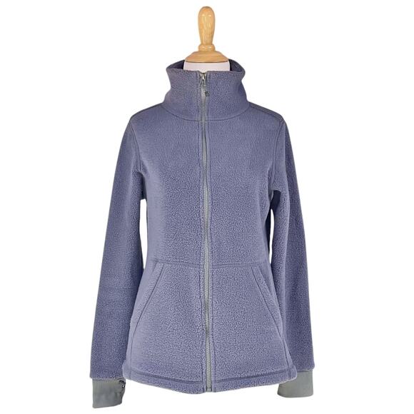 REI CO-OP Groundbreaker Plush Fleece Full-Zip Jacket in Dusky Purple Size XS - Picture 2 of 8